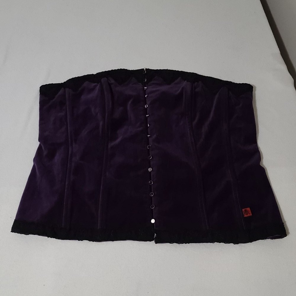 Vintage Tripp Nyc corset plus purple velvet 4x